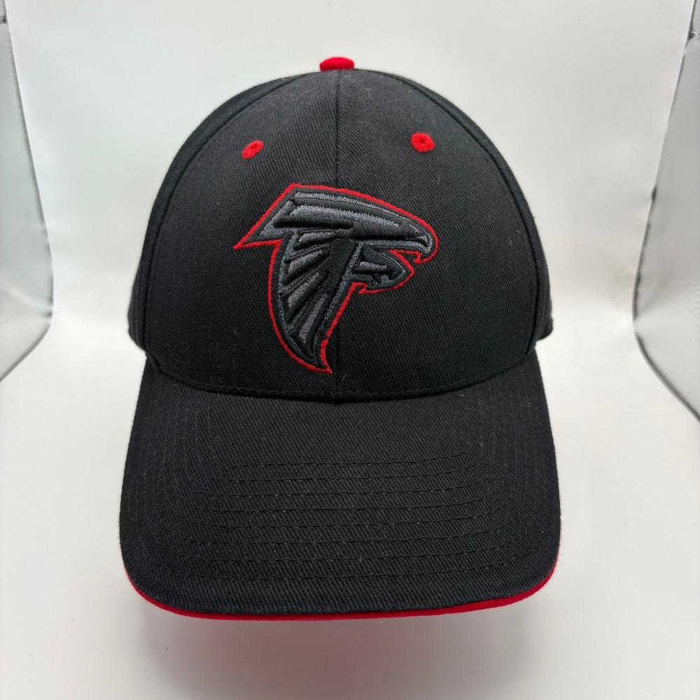 Atlanta Falcons NFL Embroidered Logo Baseball Cap Black Red One Size